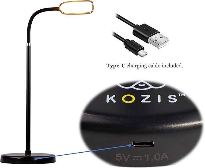 KOZIS Cordless Rechargeable Type-C FlexLamp | 2-in-1 Desk Floor Customizable | - Image 4