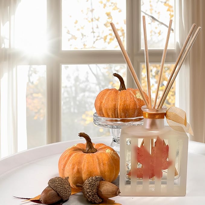 LOVSPA Reed Diffuser Set, Spiced Pumpkin Scented Oil Diffuser - Image 2