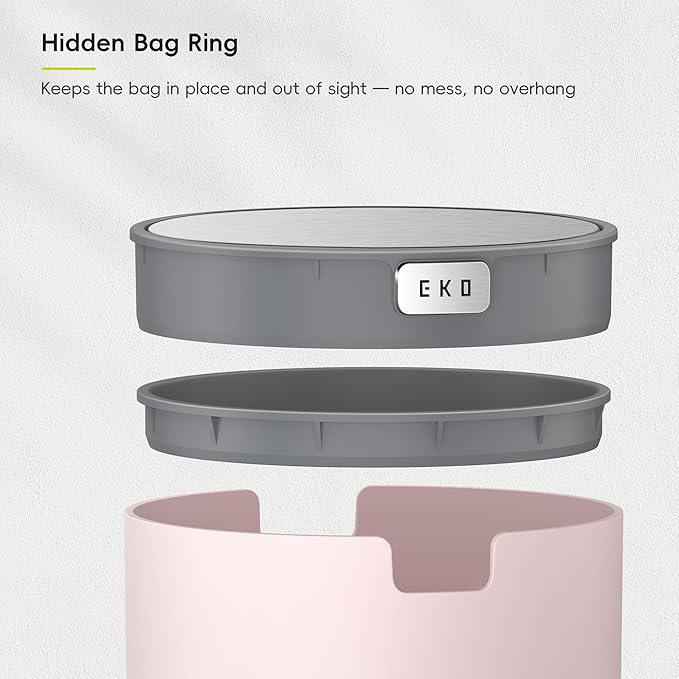 EKO Fandy 0.58 Gal/2.2L Mini Trash Can - Image 8