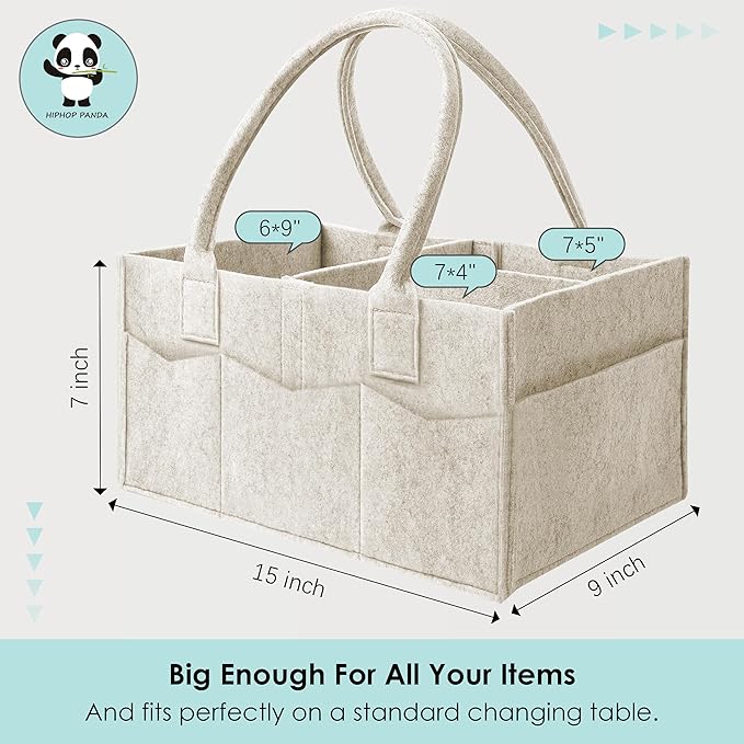 HIPHOP PANDA 2-Pack Diaper Caddy Organizer - Image 6