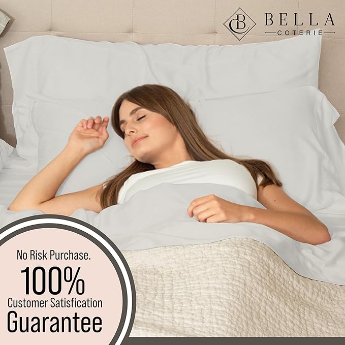 Bella Coterie Luxury Bamboo Viscose Full Size Sheet Set | 100% Organically - Image 5