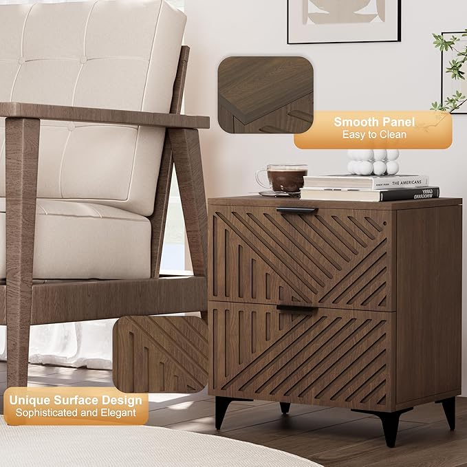 Royal Windsor Small Fluted Nightstand Set of 2 - Image 9