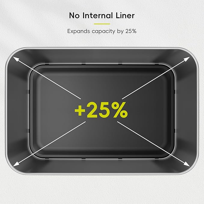 EKO Deluxe Mirage-T 50 Liter / 13.2 Gallon Touchless Rectangular Motion Sensor - Image 9