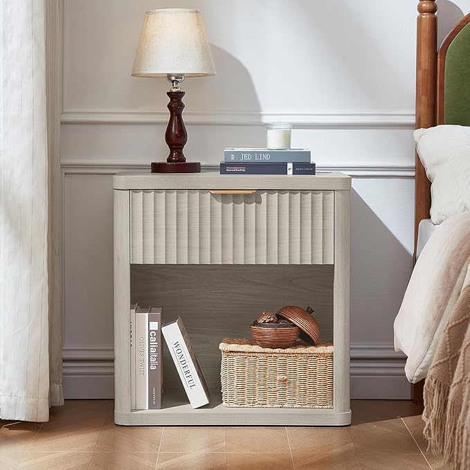 LEYAOYAO 23" Wide Fluted Night Stand - Image 4