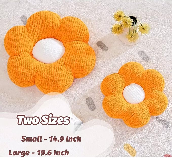 Kcvvcr Flower Pillow, Cute Daisy Decorative Pillow - Image 2