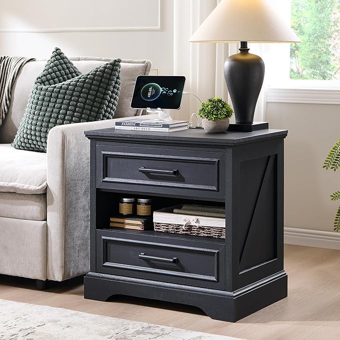 ACCOHOHO 24" Farmhouse Nightstand - Image 6