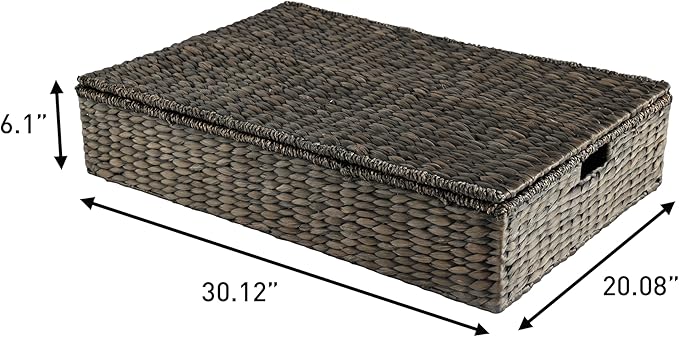 happimess BSK2015C-SET2 Holden 30" Classic Costal Hand-Woven Hyacinth Wicker - Image 3