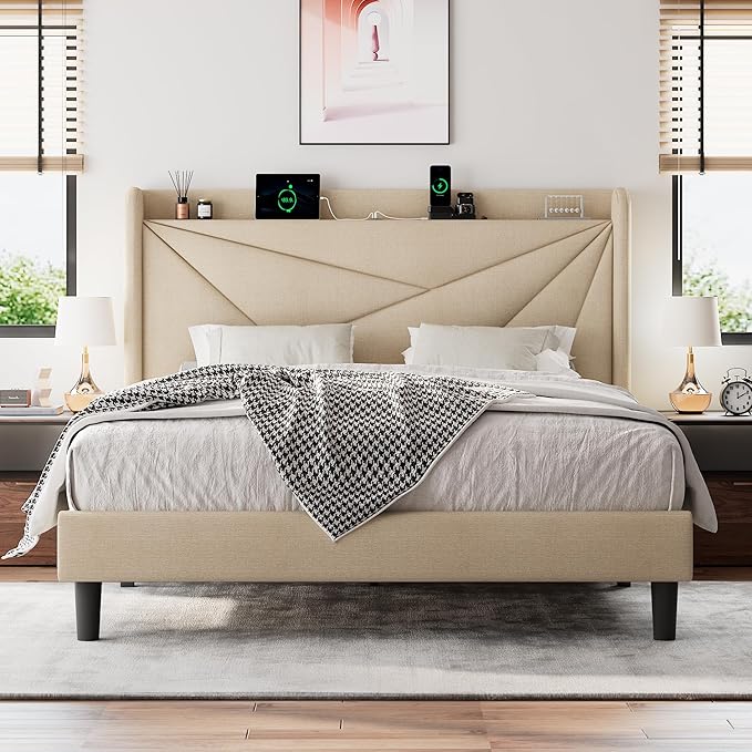 Full Size Upholstered Bed Frame - Image 3