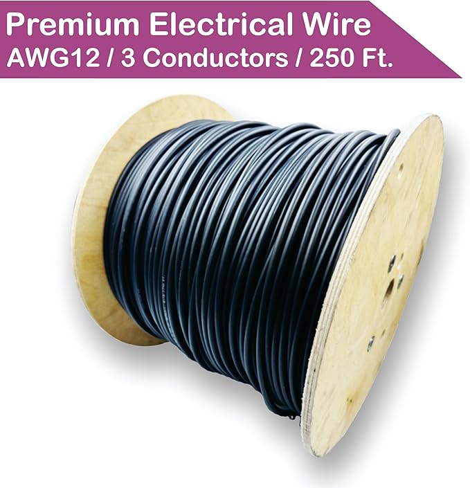 NATIONAL Wire & Cable – 12 AWG 3-Conductor Premium Copper Wire, 250 ft - Image 2