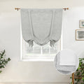 DriftAway Double Layer Linen Blackout Tie Up Curtains Thermal Insulated Fully by DriftAway