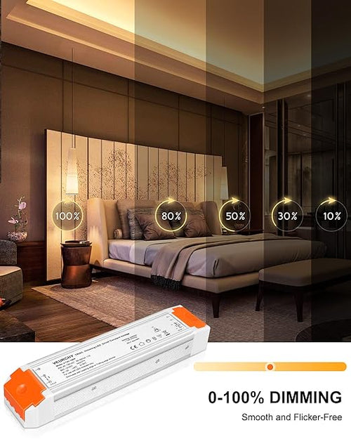 120W 12v Dimmable LED Driver, Triac LED Dimmable Transformer Compatible - Image 2