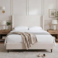 Harper Upholstered Bed with 54" Tall Headboard by Unknown
