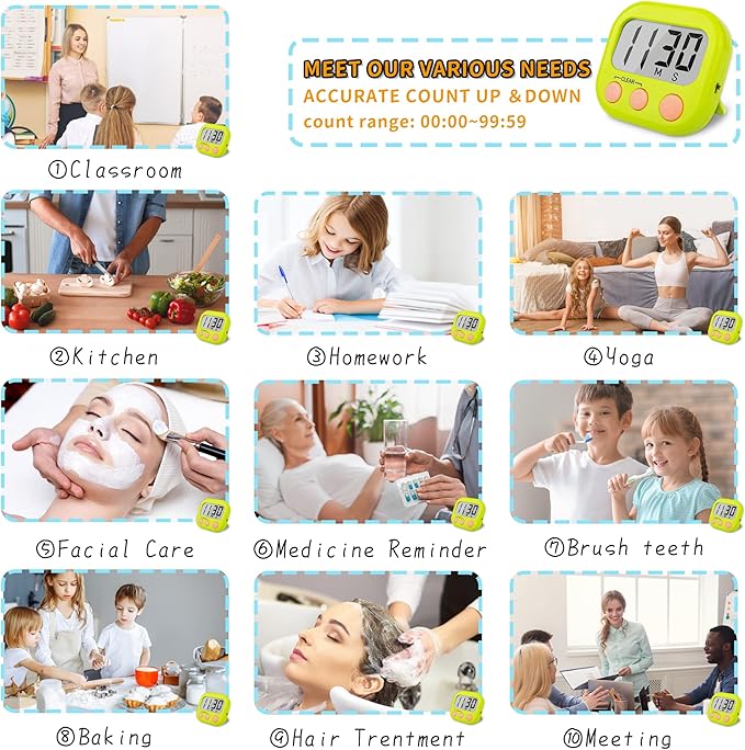 Classroom Timers for Teachers Kids Large Magnetic Digital Timer Teacher - Image 7