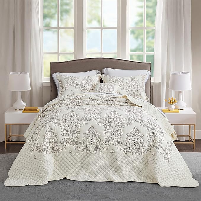 CHIXIN Bedspread Coverlet Quilt Set Full Size by CHIXIN