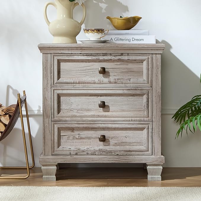 SAVOR LIFE Farmhouse Nightstand by SAVORLIFEFurniture