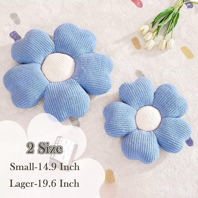 Kcvvcr Flower Throw Pillow, Cute Flower Shaped Pillow Decorative Throw Pillow - Image 2