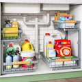 Pull out Cabinet Organizer, 1 Pack Under Sink Organizer, Slide out Metal by Kitstorack