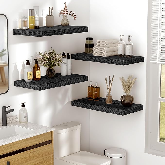 Vivelove 55 Inches Floating Shelves Wall Mounted, Living Room, Home Decor - Image 8