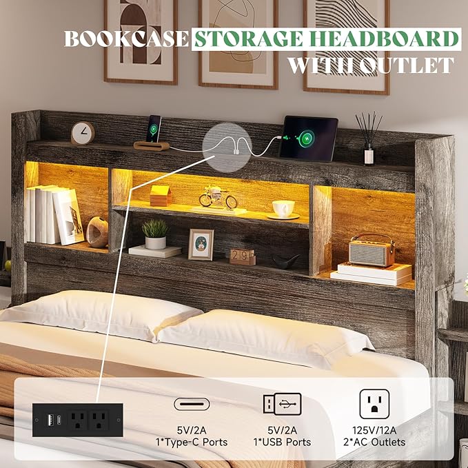 AMERLIFE King Size Bed Frame - Image 4