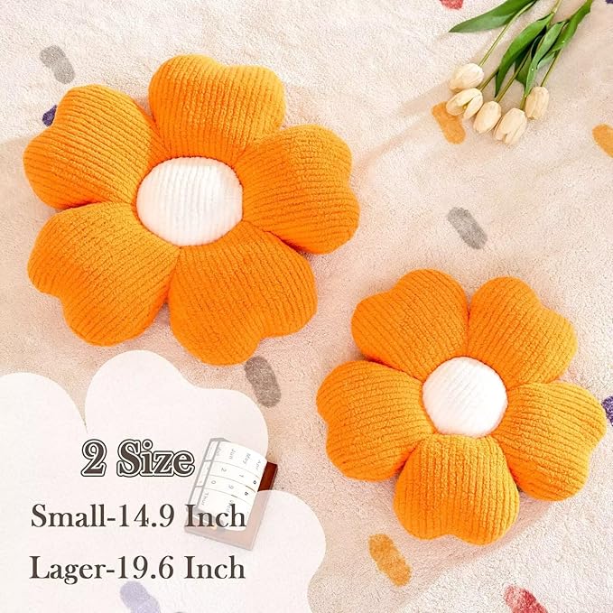 Kcvvcr Flower Throw Pillow, Cute Flower Shaped Pillow Decorative Throw Pillow - Image 2