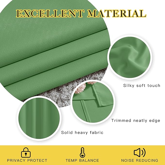 NICETOWN Blackout 108 inch Curtains - Image 3