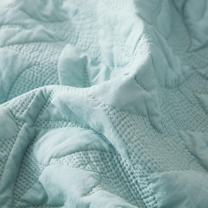 MarCielo 3-Piece 100% Cotton Oversized Bedspread Lightweight Quilt Coverlet - Image 4