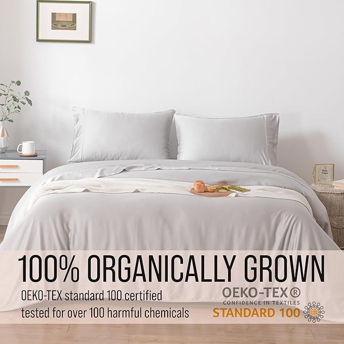 Bella Coterie Luxury Bamboo Viscose Split King Size Sheet Set | 2 Fitted Sheets - Image 5