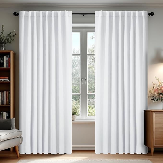Deconovo Blackout Curtains, Thermal Insulated, W70 x L108 2 Panels, Back Tab by Deconovo