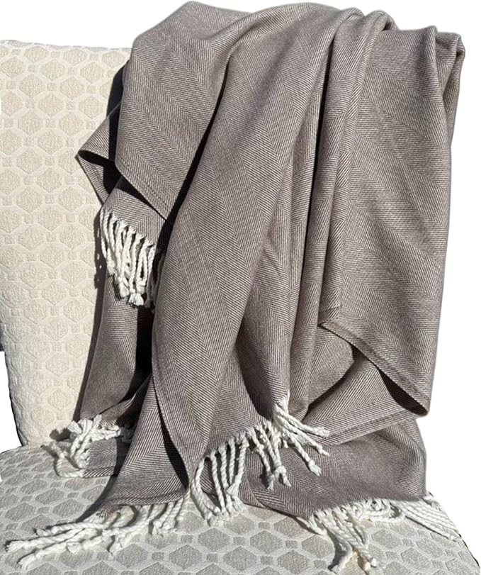 Alashan Cotton Acrylic Adirondack Herringbone Woven Throw - Image 3