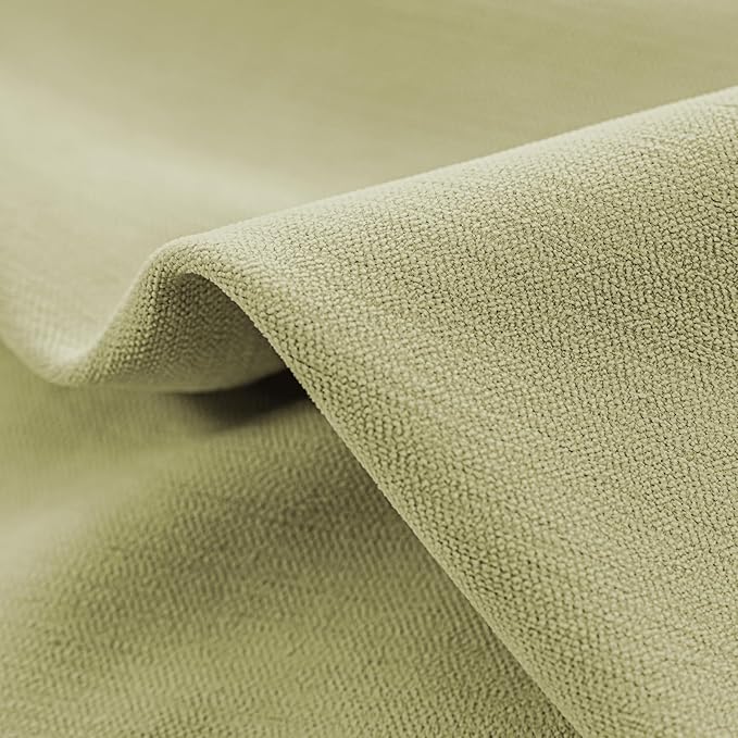 jinchan Chenille Blackout Curtains 108 Inches Long Sage Green Thermal Insulated - Image 4