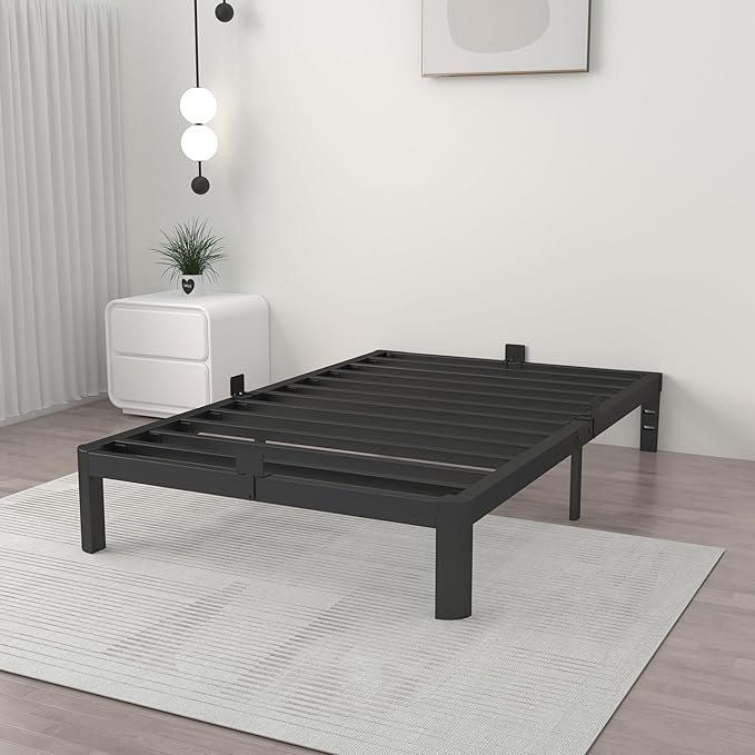 ITIMIDI 10 Inch Twin Size Bed Frames, Platform Bed by ITIMIDI