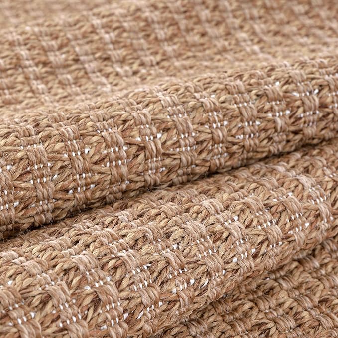Easy Jute Door Mat 2x3 Indoor Outdoor Natural Rugs Solid Fiber Rug Woven Area - Image 9