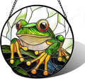 DASTOLL Stained Glass Window Hanging, and Mom 7.8 in by DASTOLL