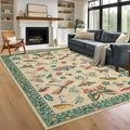 Mushroom Insect 8x10 Area Rugs, Washable Rugs by ROYHOME