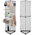 Weysat 5' x 1.6' Triangle Gridwall Panel Display Stand 3-Sided Grid Tower by Weysat