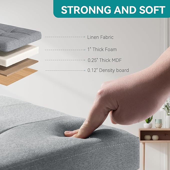 BRIAN & DANY Ottoman with Storage, Small Storage Ottoman - Image 4