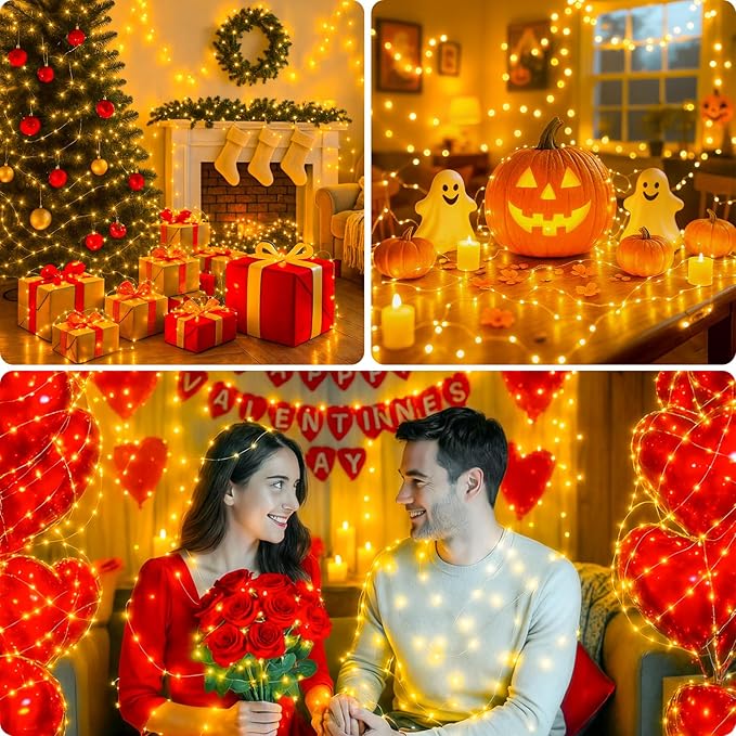 6-Pack 33FT 100 LED Fairy Lights Battery Operated - Image 7