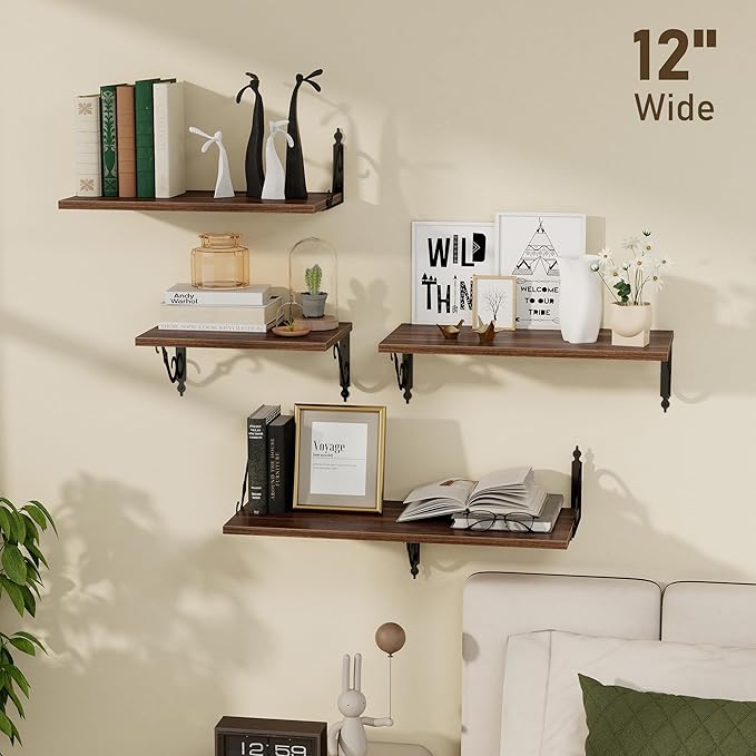 Dreamland Deep Floating Shelves, Wide Display Shelf Wall Mounted - Image 2