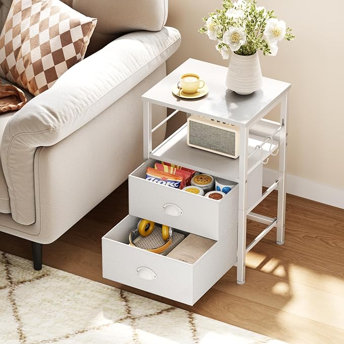 Furologee Nightstands Set of 2, End Table - Image 6