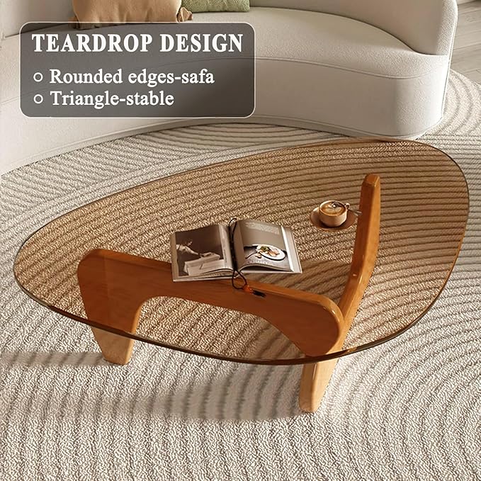 Glass Coffee Table, Mid Century Modern Coffee Table, Coffee Table - Image 4