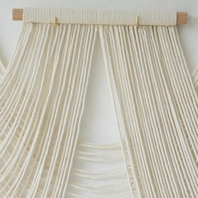 IOWER Macrame Wall Hanging Large Wall Home Decor Modern Fiber Wall Art - Image 6