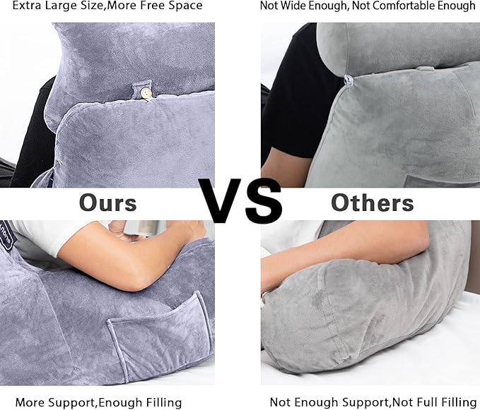 Reading Pillow-Extra Large 31" Bed Rest Pillow - Image 5
