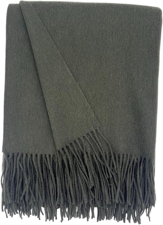 Alashan Cashmere Blend Ripple Finish Woven Throw by Alashan