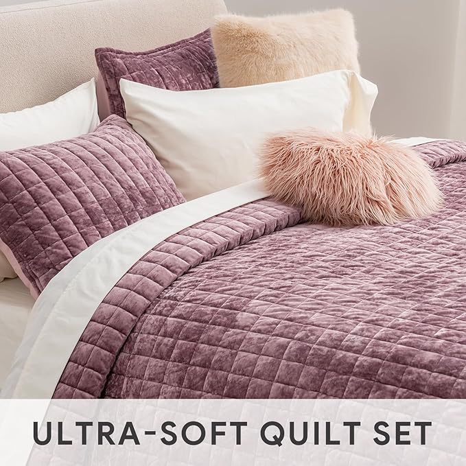 RECYCO Luxury Velvet Quilt Set Full Queen Size, Lightweight Velvet Comforter Set - Image 5