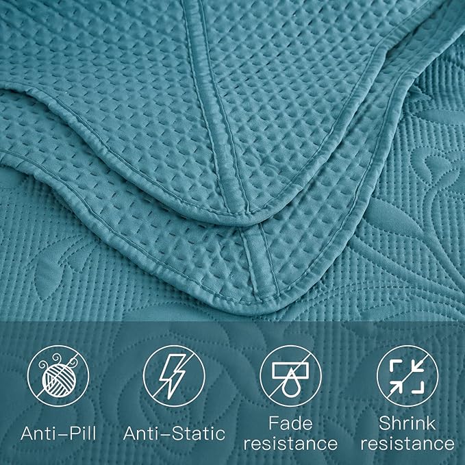 CHIXIN Bedspread Coverlet Quilt Set Full Size - Image 7