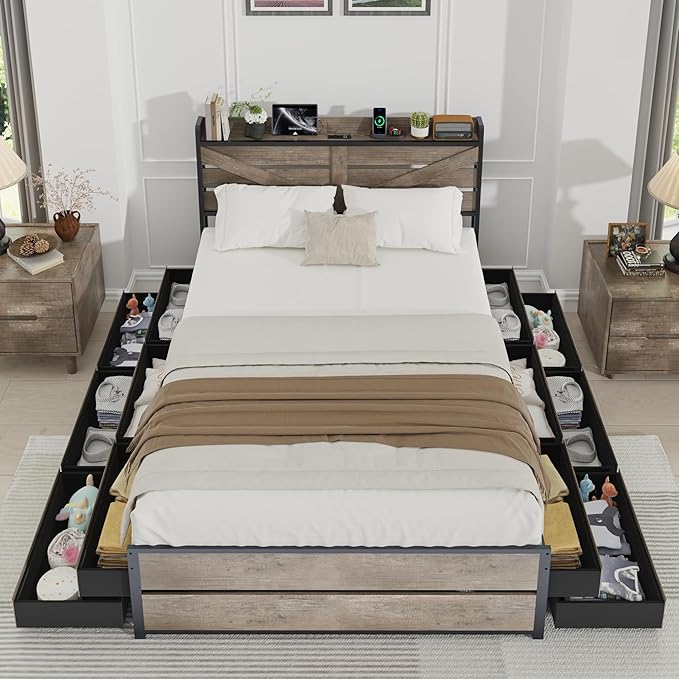 Queen Size Wooden Bed Frame - Image 3
