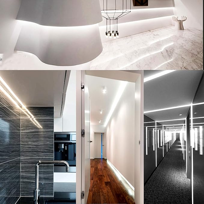 COB LED Strip, 16.4ft White LED Strip Light, Dimmable LED Light Strip 6000K - Image 5