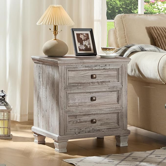 SAVOR LIFE Farmhouse Nightstand - Image 6