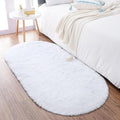 Noahas Fluffy White Rugs for Bedroom Living Room, Shag Hallway Runner Rug by ModernHomeDecor