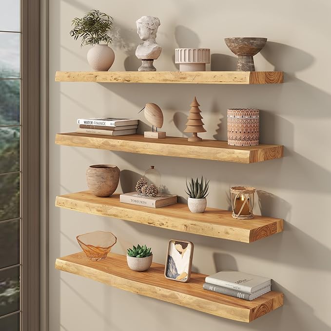fuqing Live Edge Floating Shelves - Image 2